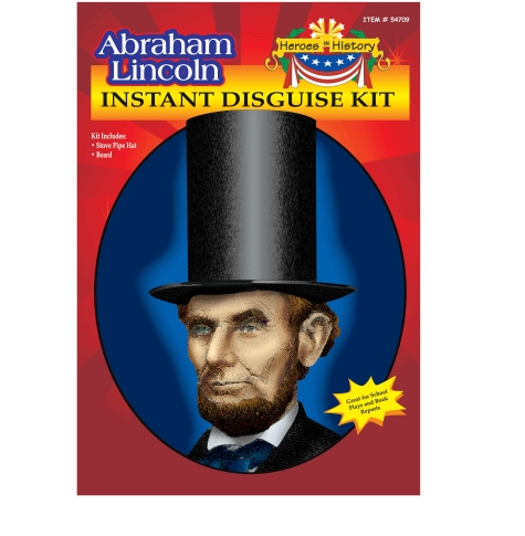abraham lincoln top hat and beard
