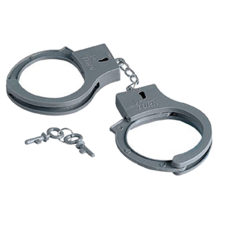 HUALIXUAN Hand Cuffs Police Play Toy Handcuffs Costume for Kids Handcuff Key