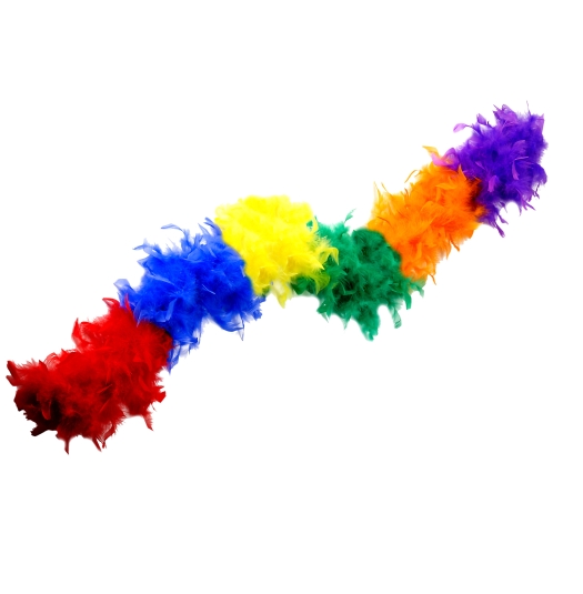 Rainbow Feather Boa