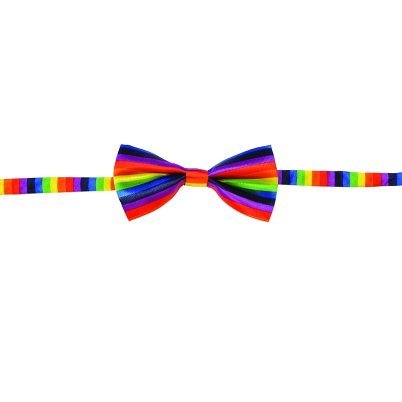 pastel rainbow bow tie