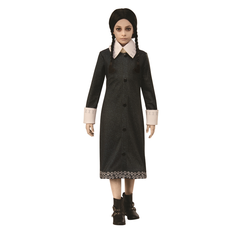 Kids Children Wednesday Addams Wednesday Cosplay Costume Dress