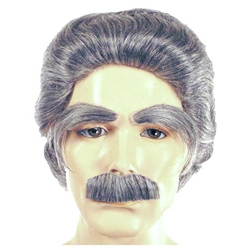 Albert Einstein Wig / Eyebrow / Moustache Set - Deluxe