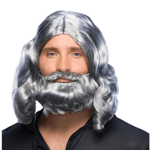 Biblical Wig and Beard Set Economy