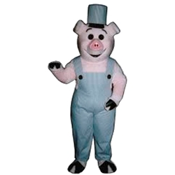 Farmer Piglet Mascot - Sales