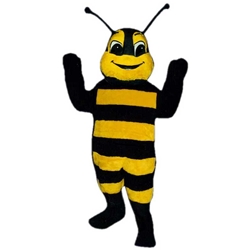 Family Bee Mascot. This Family Bee mascot comes complete with head, body, hand mitts and foot covers. This is a sale item. Manufactured from only the finest fabrics. Fully lined and padded where needed to give a sculptured effect. Comfortable to wear and easy to maintain. All mascots are custom made. Due to the fact that all mascots are made to order, all sales are final. Delivery will be 2-4 weeks. Rush ordering is available for an additional fee. Please call us toll free for more information. 1-877-218-1289