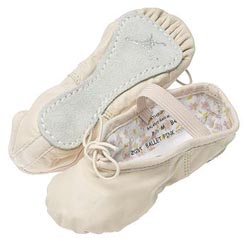 Pink Daisy Ballet Slippers - Child - Wide
