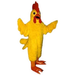 Realistic Chicken Mascot. This Realistic Chicken mascot comes complete with head, body, hand mitts and foot covers. This is a sale item. Manufactured from only the finest fabrics. Fully lined and padded where needed to give a sculptured effect. Comfortable to wear and easy to maintain. All mascots are custom made. Due to the fact that all mascots are made to order, all sales are final. Delivery will be 2-4 weeks. Rush ordering is available for an additional fee. Please call us toll free for more information. 1-877-218-1289