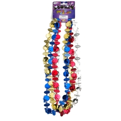 Mardi Gras Football Throw Beads
