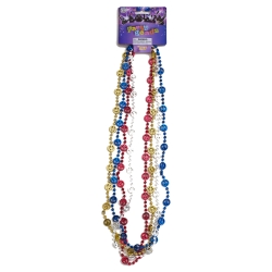 Mardi Gras Peace Symbol Throw Beads