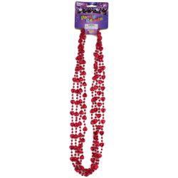 Mardi Gras Valentine Red Heart Throw Beads