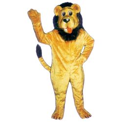 Cute Lion Mascot. This Cute Lion mascot comes complete with head, body, hand mitts and foot covers. This is a sale item. Manufactured from only the finest fabrics. Fully lined and padded where needed to give a sculptured effect. Comfortable to wear and easy to maintain.   All mascots are custom made. Due to the fact that all mascots are made to order, all sales are final. Delivery will be 2-4 weeks. Rush ordering is available for an additional fee. Please call us toll free for more information. 1-877-218-1289.  Due to the sizing of this item additional shipping fees will apply please call for more information