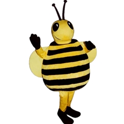 Fat Drone Bee Mascot. This  Fat Drone Bee mascot comes complete with head, body, hand mitts and foot covers.. This is a sale item. Manufactured from only the finest fabrics. Fully lined and padded where needed to give a sculptured effect. Comfortable to wear and easy to maintain. All mascots are custom made. Due to the fact that all mascots are made to order, all sales are final. Delivery will be 2-4 weeks. Rush ordering is available for an additional fee. Please call us toll free for more information. 1-877-218-1289