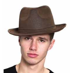 Brown Gangster Hat