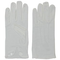 Extra Large White Men's Parade Dress Gloves