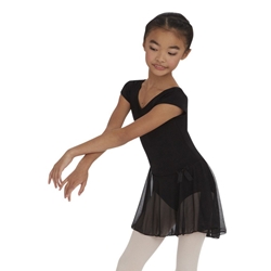 Kids Short Sleeve Nylon Dance Dress - Capezio® 3966C