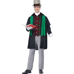 Holiday Caroler Man Adult Costume