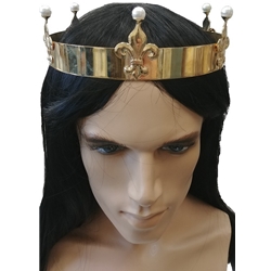 Gold Crown with Pearls
