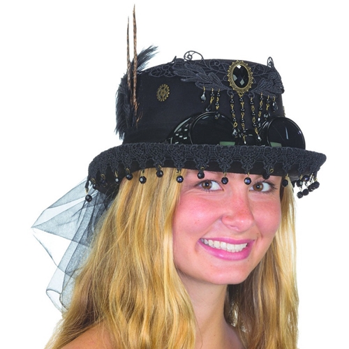 Steampunk Top Hat with Jewels