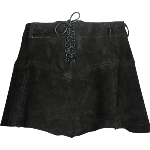 Nuala Suede Leather Skirt
