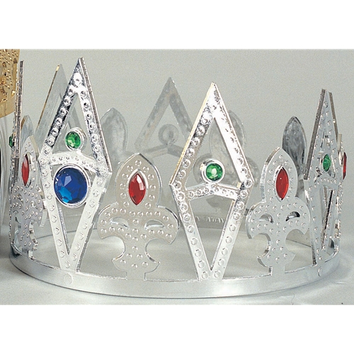 Kings Crown Metallic Plated Silver