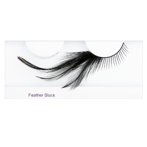Feather Eyelashes Black