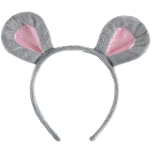 Gray Mouse Animal Ears Headband for Kids