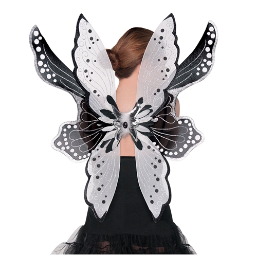 Black and White Mystical Fairy Wings