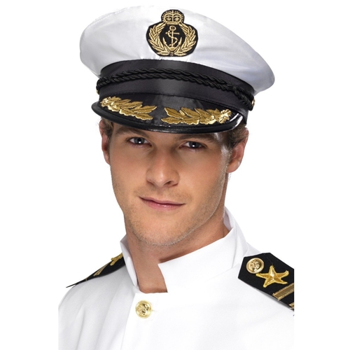 Nautical Captain's Hat White