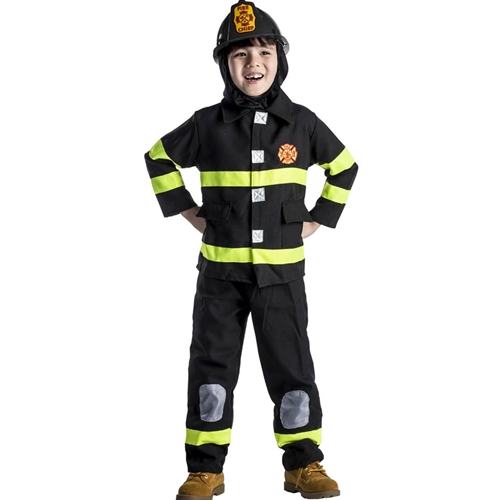 Fire Fighter Deluxe Kids Costume