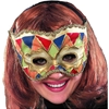 Multi-Color Venetian Half Mask