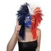Sports Fanatic Wig - Red/White and Blue