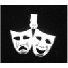 Comedy & Tragedy Mask Pendant