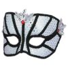 Venetian Carnival Black and White Half Mask