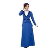 Blue Victorian Nanny Adult Costume Great for Mary Poppins