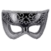 Black and Silver Glitter Mask