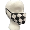 Black and White Checkered Face Mask Youth