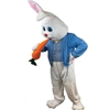 Adult's Easter Bunny Costume with Blue Jacket & Vest