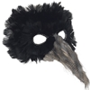 Black Feather Beak Mask