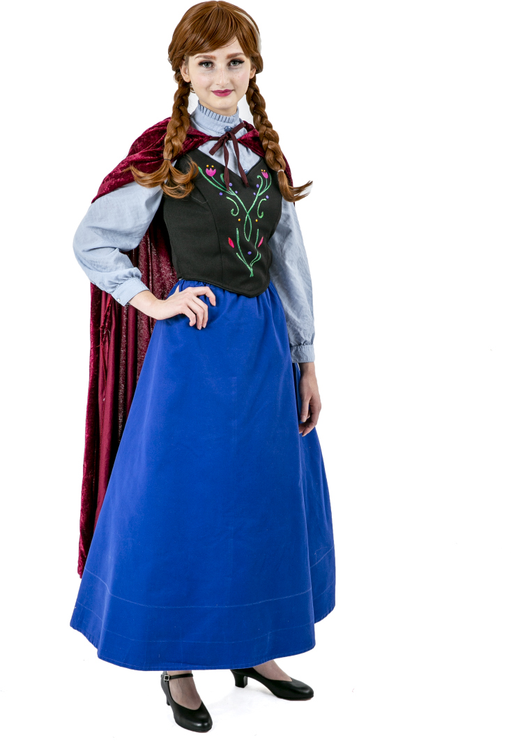 Frozen Anna Travelling Dress Rental Costume