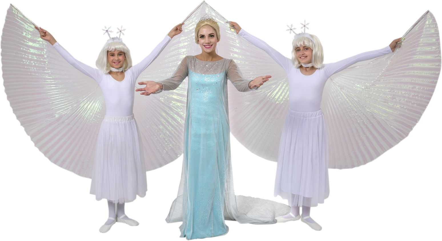 Frozen Elsa Ice Dress and Snow Chorus Rental Costumes