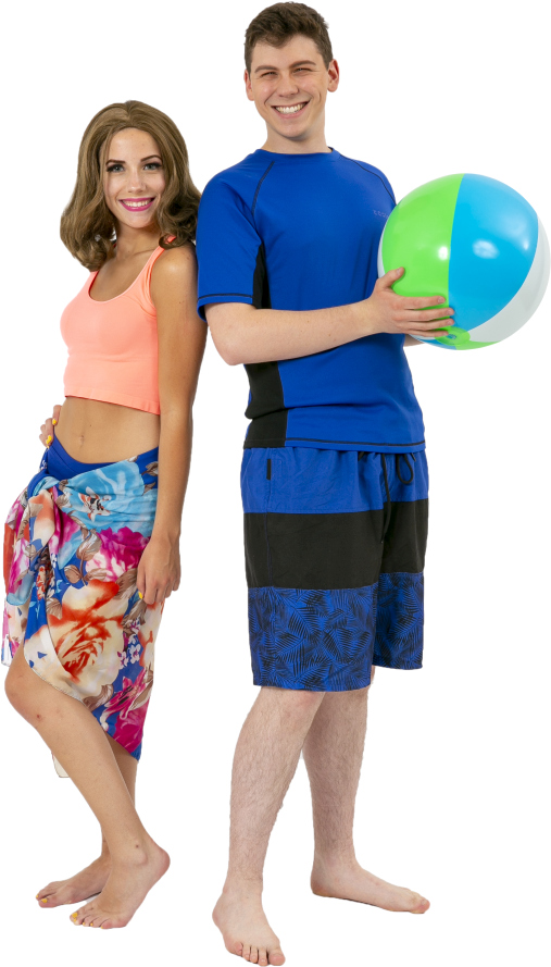 Mamma Mia Male and Female Beach Rental Costumes