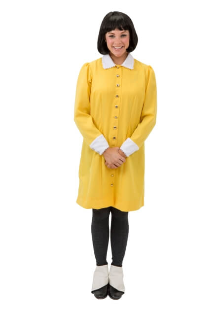 Rental Costumes for The Addams Family - Wednesday Addams in Yellow Dress
