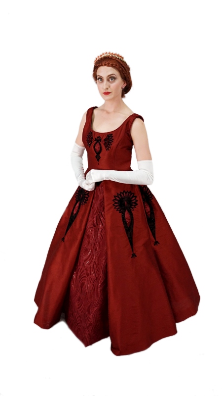 Rental Costumes for Anastasia the Musical - Anastasia Red Dress 2