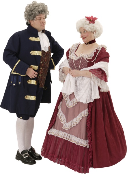 Rental Costumes for A Christmas Carol - Fezziwig and Mrs. Fezziwig