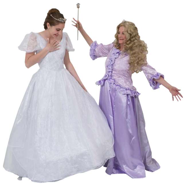Rental Costumes for Cinderella Broadway Revival Ella & Marie Post Transformation