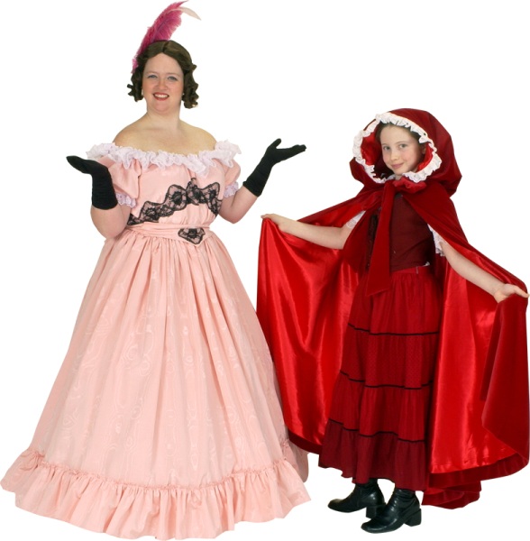 Rental Costumes for Into the Woods - Cinderella's Wicked Stepmother, Little Red Riding Hood