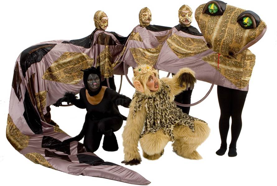 Rental Costumes for The Jungle Book - Kaa the Python, Bagheera the Panther, King Louie the Monke