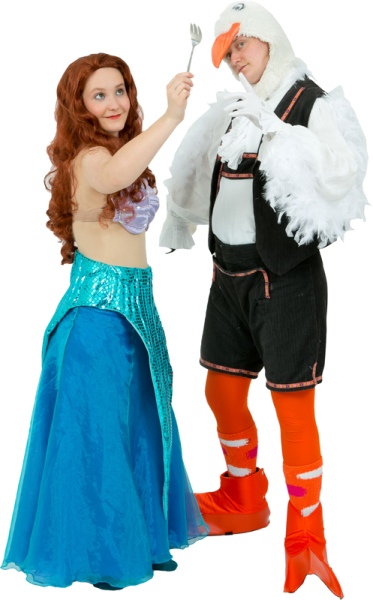Rental Costumes for Disney's The Little Mermaid - Ariel, Scuttle