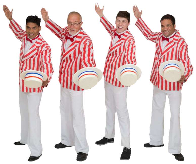Rental Costumes for The Music Man Striped Jackets