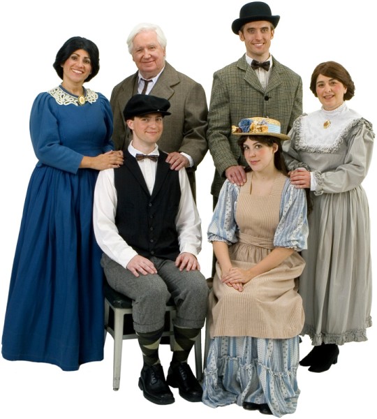 Rental Costumes for Our Town - Mrs. Julia Gibbs, Mr. Frank Gibbs, George Gibbs, Mr. Charles Webb, Mrs. Myrtle Webb, Emily Webb